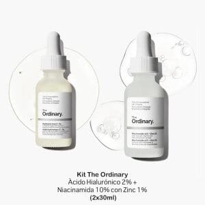 Kit The Ordinary Ácido Hialurónico + Niacinamida con Zinc (2x30ml) | Hidratación y Control de Grasa